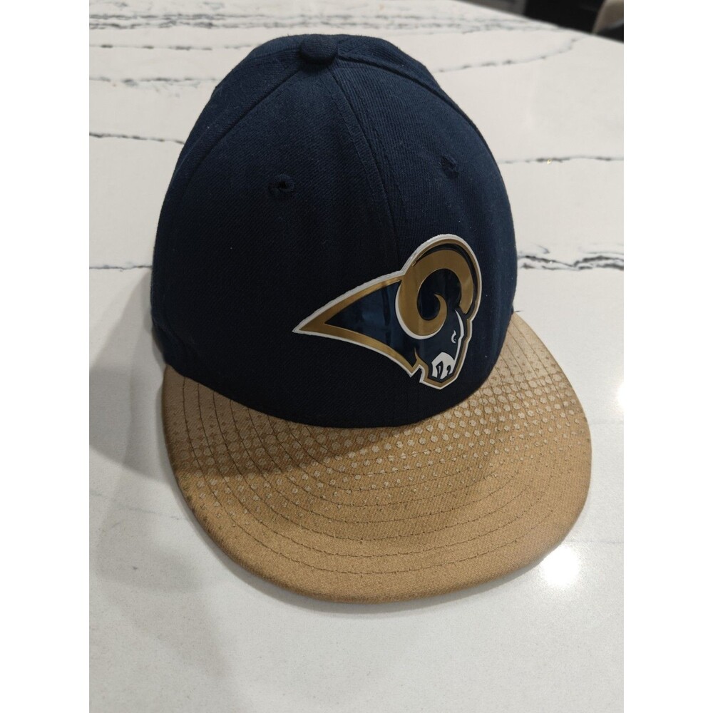St Louis Rams New Era 59Fifty Retro Fit Heritage LA Fitted Hat 6 5/8 Blue Gold